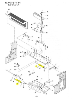 LA CHINE 281021004A 2810 rouleau de pièce de rechange de 21004 281021004 2810 21004A Konica Minilab fournisseur