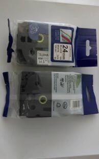 LA CHINE Noir de PUTY 24mm sur la machine à écrire blanche de P-contact de Tapes Compatible For de frère du label TZe-251 de TZ251 TZe251 TZe 251 fournisseur