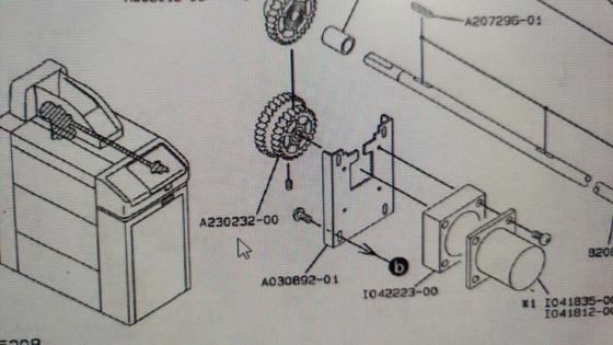 Le processeur de film de Noritsu 60 hertz EMBRAYENT le double centre V30 Minilab en métal de Gear du conducteur A230232 fournisseur