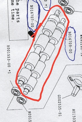 Rouleau de B016707 + de B016709 Noritsu Minilab utilisé fournisseur