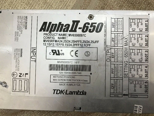 Pièce de rechange de Minilab de la frontière 550/570/590 de Fuji de l'alpha 650 de l'ALIMENTATION d'énergie DENSEI lambda fournisseur