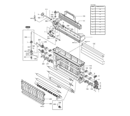 Plat de 349D1060189C 349D1060189D 349d1060189, côté de support pour Fuji 550/570 minilab (PS1) fournisseur
